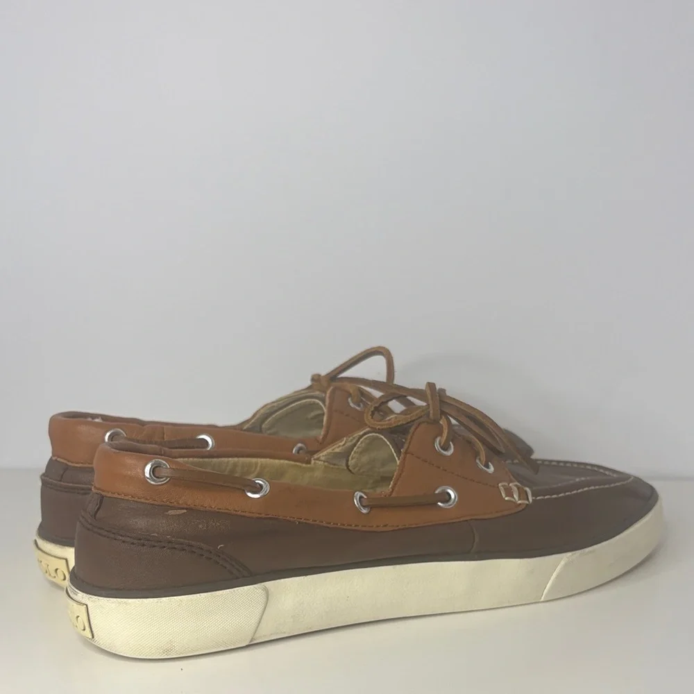 Polo Ralph Lauren Brown and Tan Boat Shoes